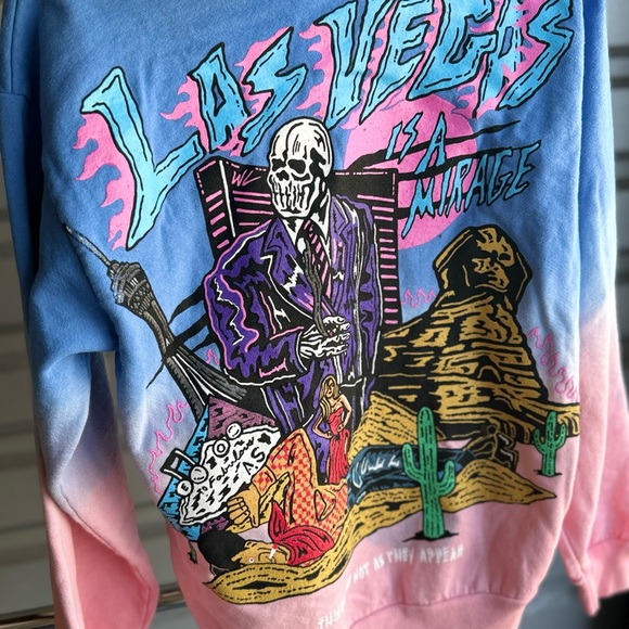 NEW WARREN LOTAS LAS VEGAS IS A MIRAGE THINGS ARE NOT AS THEY APPEAR HOODIE SZ S - Picture 2 of 7